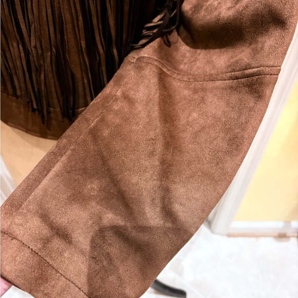 Cato Brown Fringe Women's Jacket - Picture 7 of 11